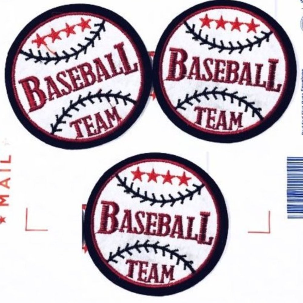 NEW BASEBALL SPORTS TEAM EASY IRON ON PATCHES